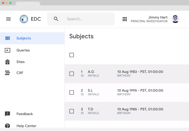 EDC - Collect clinical trial data, build case report forms, CRFs, and manage queries.